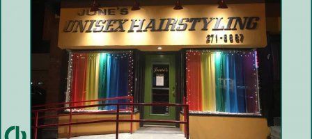 Junes Unisex Hairstyling and Skin Care Clinic exterior, photo credits to Junes Unisex Salon's Facebook Page