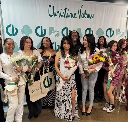 Christine Valmy students at graduation ceremony